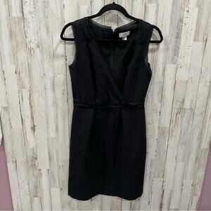 Ann Taylor Loft Little Black Dress Surplice Neckline Business Casual Sheath